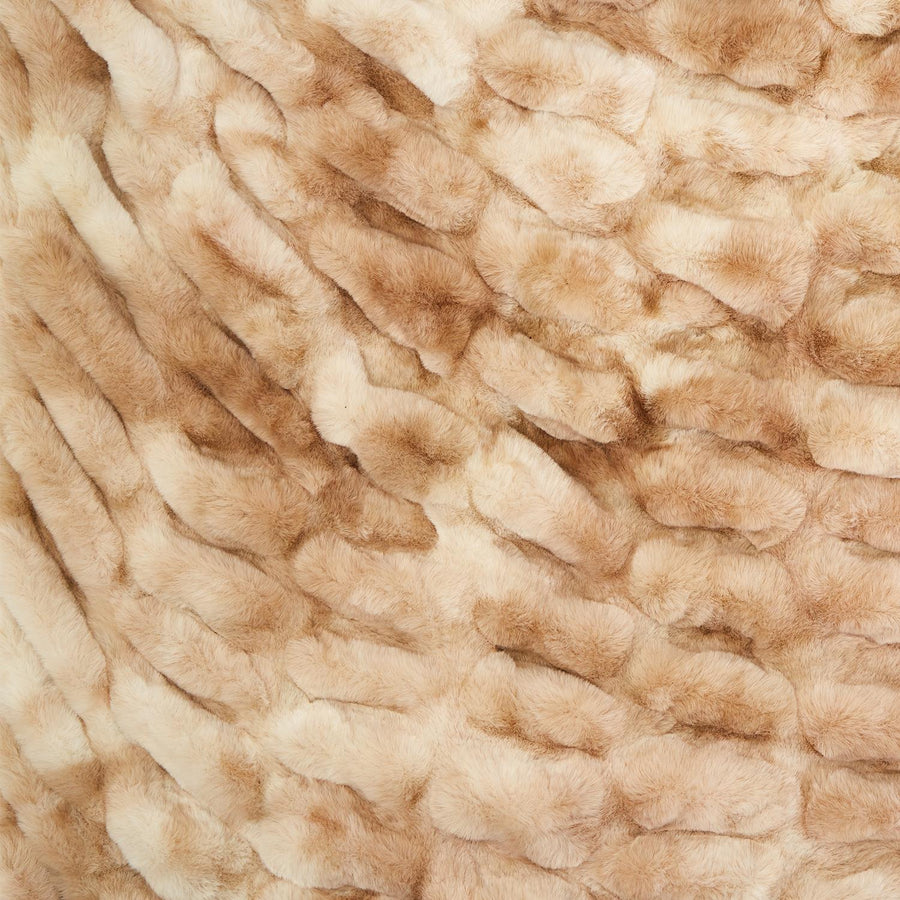 Marbled Faux Fur Throw