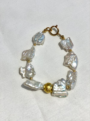 Baroque Pearl and Gold Vermeil Bracelet