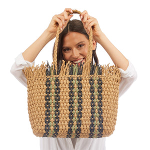 Hand Woven Grass Tote Bag