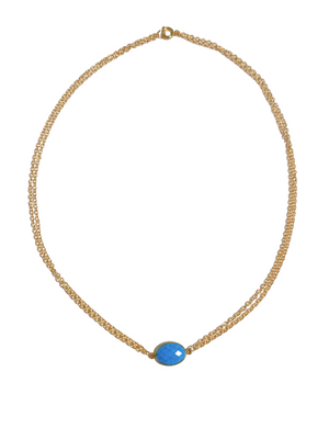 Gold Vermeil & Turquoise Gold Plated Necklace