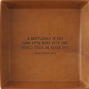 Quotable Leather Trays