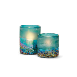 Frosted Candleholders
