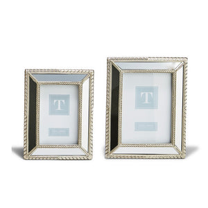 Silver Braided Picture Frame