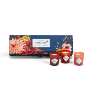 Blooms & Berries Set of 5 Candles in Gift Box
