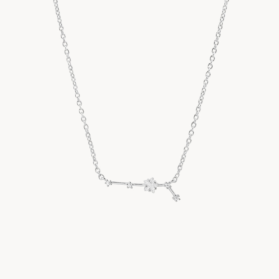24K White Gold Dipped Zodiac Constellation Necklace