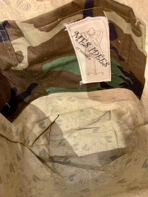 Vintage Army Canvas Camouflage Bag